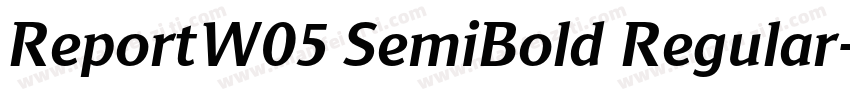 ReportW05 SemiBold Regular字体转换